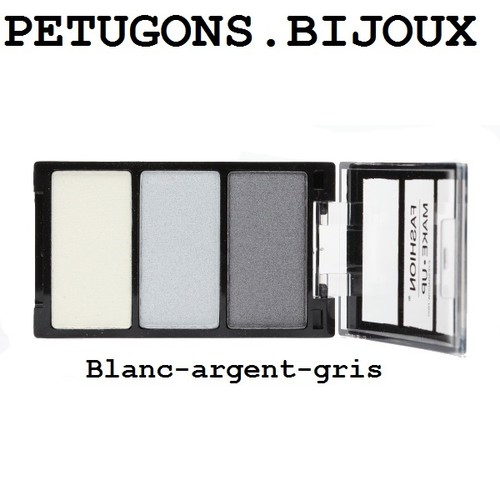 Coffret Ombres à Paupières Blanc - Marque Petugons - Neuf