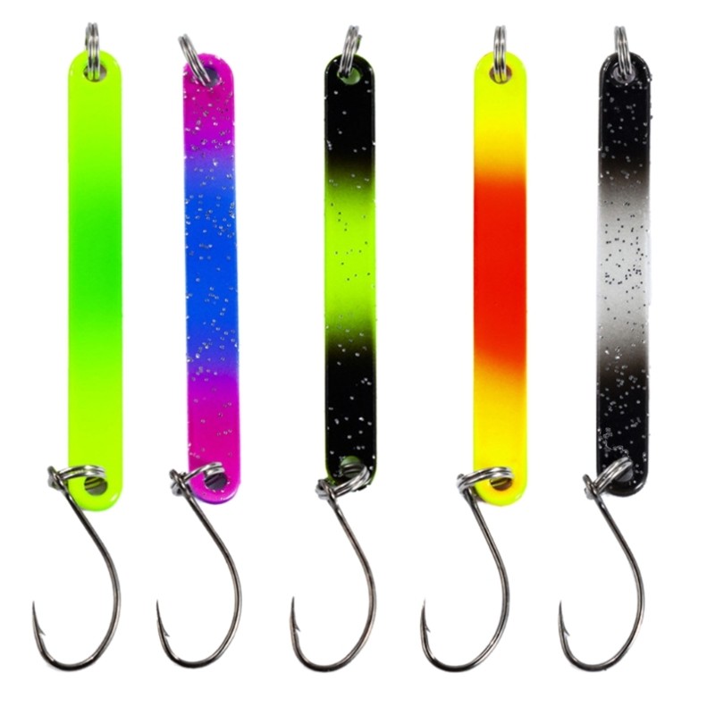 5 Pcs Colorful Fishing Spoon Fishing Lures Baits Tackle Fishing Accessories Gift - Image 1