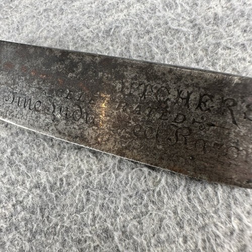 WADE & BUTCHER - Vintage Sheffield Horn Handled Straight Razor C - Picture 3 of 5