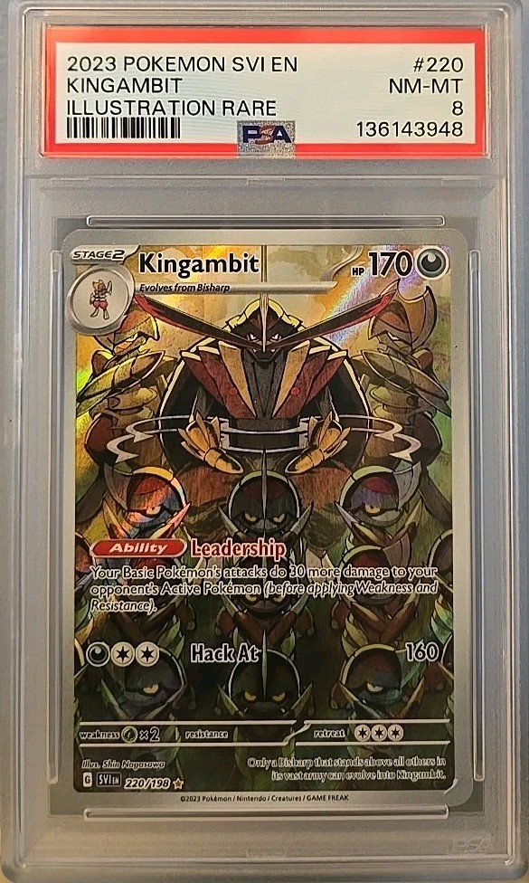 kingambit pokemon card price Pokemon Shrouded Fable Kingambit Illustration Collection – Elite Trainer  Cards