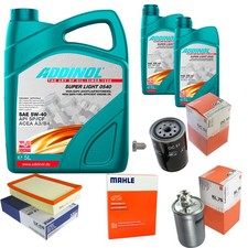 MAHLE Inspektionspaket 7L ADDINOL SUPER LIGHT 5W-40 für Seat Toledo I 1L 1.9 TD