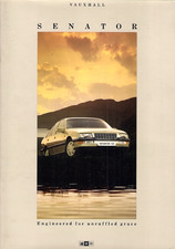 Vauxhall Senator 1987-1988 UK Market Sales Brochure 2.5i, 3.0i & 3.0i CD