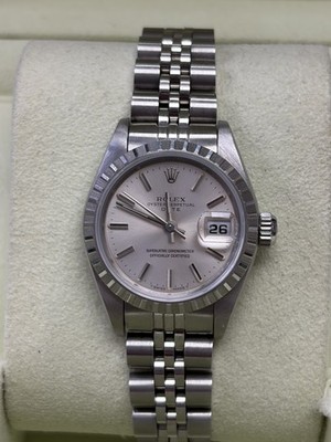 Rolex Lady-Datejust 69240 Silver Dial Fluted Steel Jubilee Box Papers
