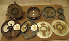 Original 1937 Ford Deluxe Gauge Lot Speedometer Fuel Oil Amp For Parts