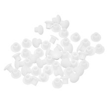 Runde Kunststoff Abdeckschrauben Deckel Wei&szlig; 50 Stk. F&uuml;r 5mm Loch