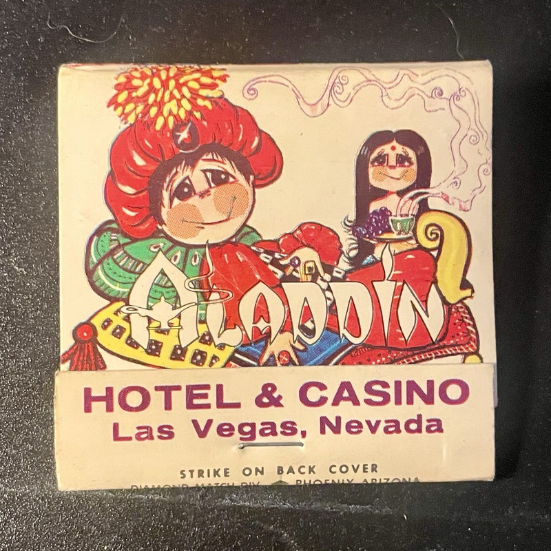 Aladdin Hotel & Casino Las Vegas Nevada Collectible Matchbook