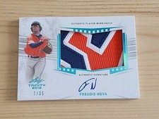 2019 Leaf Trinity Freudis Nova Patch Auto Ruby SP #7/35 Three Color Patch