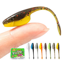 10pcs Japanese Soft Minnow Lures Tadpole Ajing Micro Bait Perch Trout Fishing