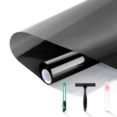 -Way Window Privacy Film with Installation Tools,Premium PET Material,Heat Co...