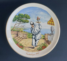 1987 VINTAGE  PIATTO PROMOZIONALEA RTISTICO CAPODIMONTE  CATTABRIGA NAPOLI N°68