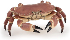 - Sleeping Crab Figurine - Ocean Animal Toy for Kids Age 3 - Hand-Painted Marin