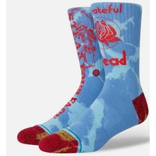 NWT Stance x Grateful Dead Sunshine Day Dream Crew Socks Large Men's 9-13 Rock