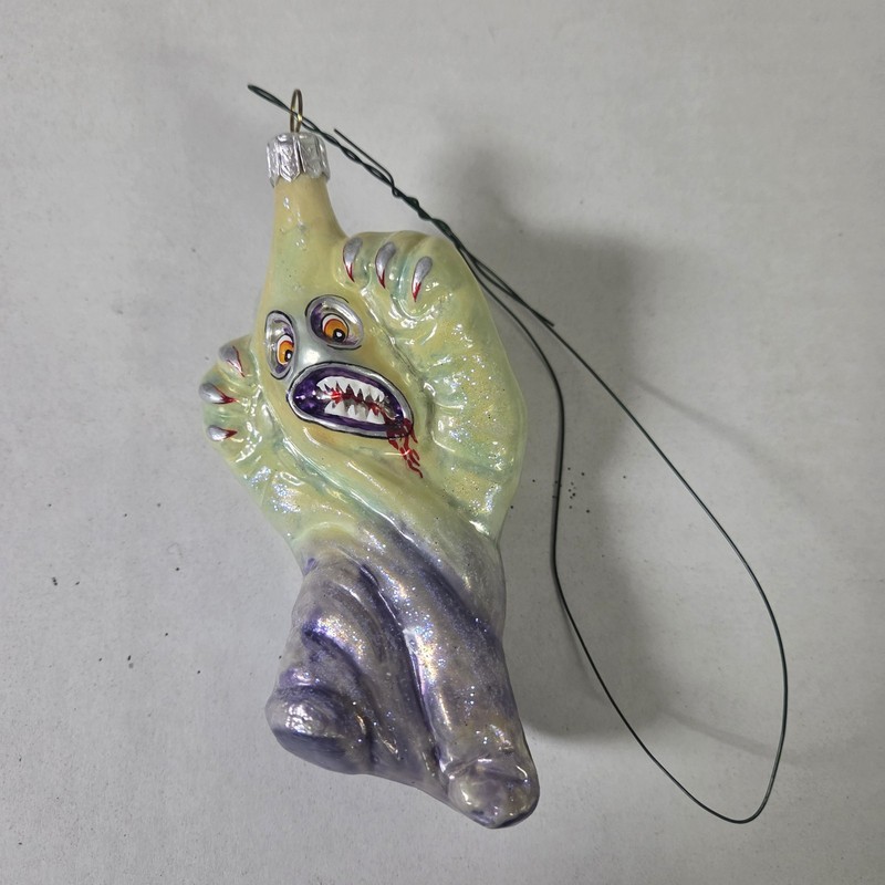 Slavic Treasures Ghost Blown Glass  Ornament Rare