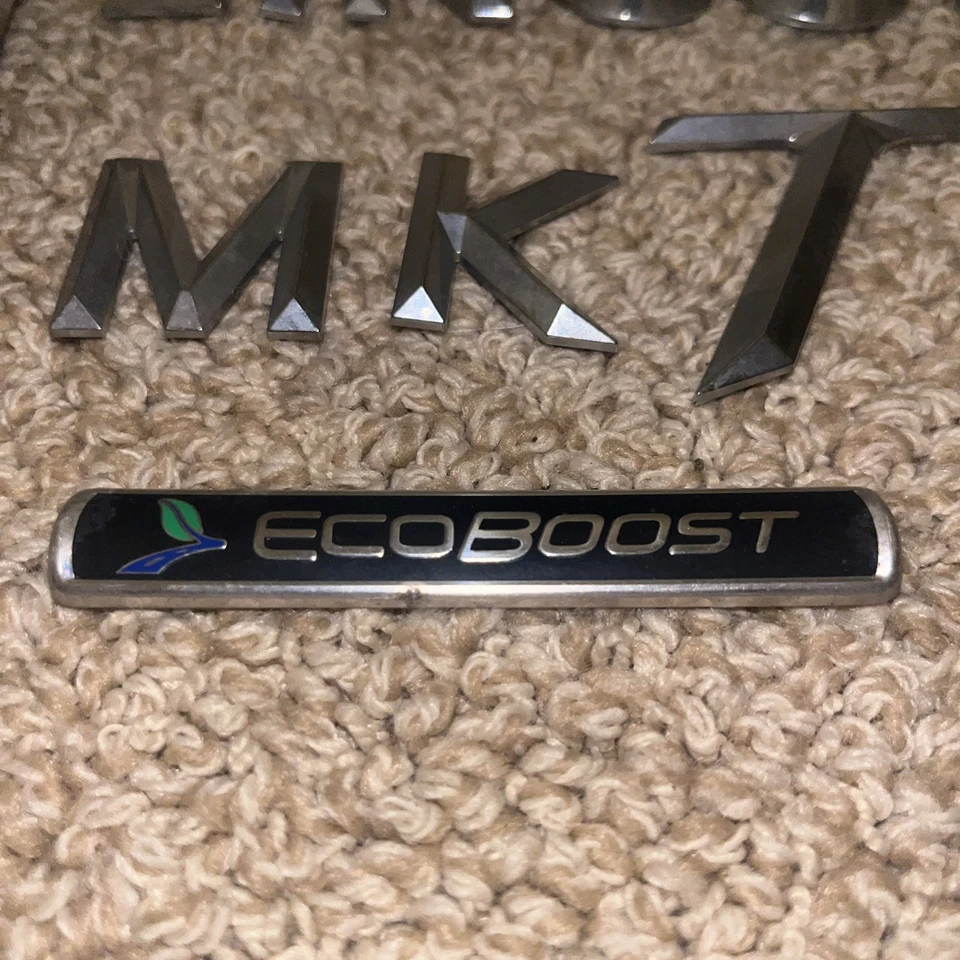 2010-2019 Lincoln MKT EcoBoost Rear Lift Tail Gate Lid Hatch Emblem Set Chrome - Image 2 of 2