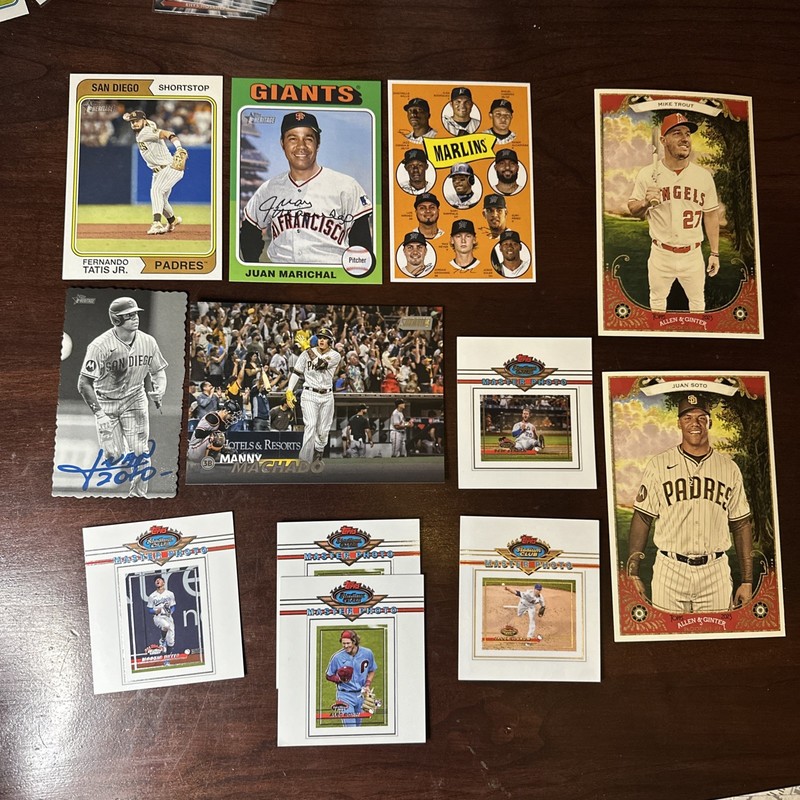 Topps Baseball Oversized Jumbo Cards Lot Of 12 Players Trout Soto Others