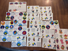 Large LOT Vintage Stikcers Animals Space A few Current Smelly Foods