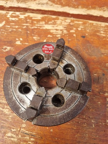 pratt burnerd 4 jaw independent lathe chuck 3” Dia - Picture 2 of 11