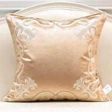 20 X 20 Inch European Cushion Cover Luxury Velvet Home Decorative Embroidery Pet