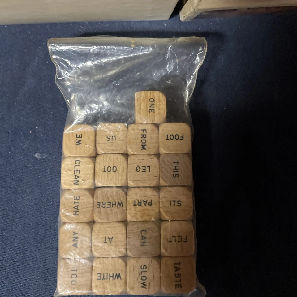 VTG. Scrabble Sentence Cube Game - Vintage 1971 Selchow & Righter MUST LOOK - Image 3 of 4