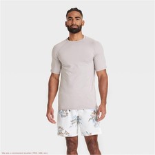 Men's Rash Guard Top - Goodfellow Co Gray L SEE DEAL