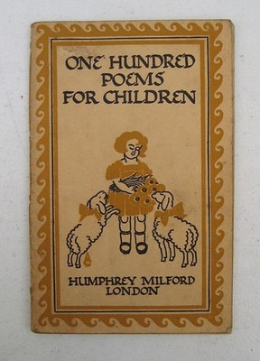 One Hundred Poems For Children, 1930