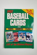 1987 Baseball Cards Guide Book Topps Donruss Fleer 120 Players 300 Cards Vintage