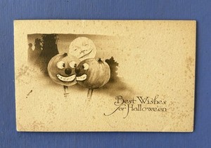 Vintage / Antique 1910s-1920 Halloween Greeting Card • Gibson Art Co.