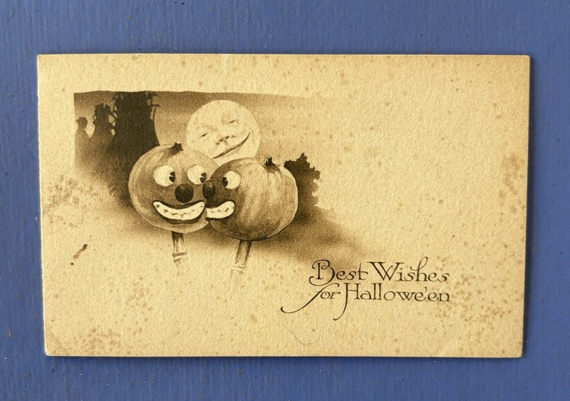 Vintage / Antique 1910s-1920 Halloween Greeting Card • Gibson Art Co.