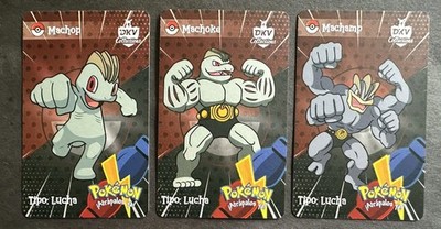 MACHOP X MACHOKE X MACHAMP LOT - POKEMON KANTO DKV COLLECTIONS CCG CARDS