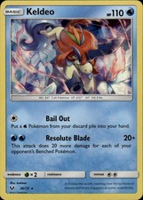 Keldeo Holo Rare Shining Legends 26/73 Water Pokemon Card