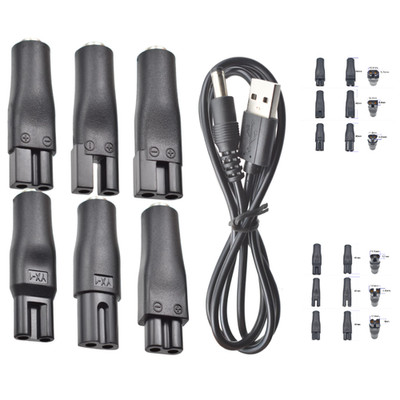 7 Stück USB 5V Ladegerät Set für Haarschneider, Rasierer, Beautygeräte