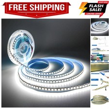 12v Led Strip Light White 6000k 16.4ft 10000 Lm Super Bright Smd 5050 Total...