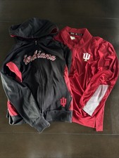 Indiana University Hoosiers Long Sleeve Duo Bundle Nylon Zip-up Pullover