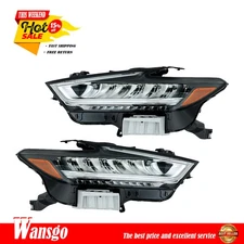 Chrome「Full LED」Fit For Nissan Maxima 2019 2020 2021 Projector Headlights LH&RH
