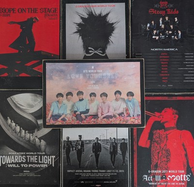 Handmade Vintage Style K-Pop Tour Posters - Reclaimed MDF - BTS, Stray Kids +