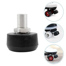 2Pcs Durable Black Rubber Toe Stoppers Adjustable Roller Skate Brake Replacement