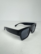 TRUE RELIGION Womens Glossy Black Oversized Sunglasses s9-16