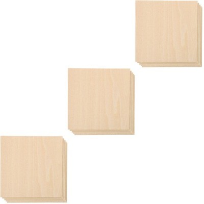 3 PCS Wood Pieces for Crafting Crafts Diy Boards Planks Material