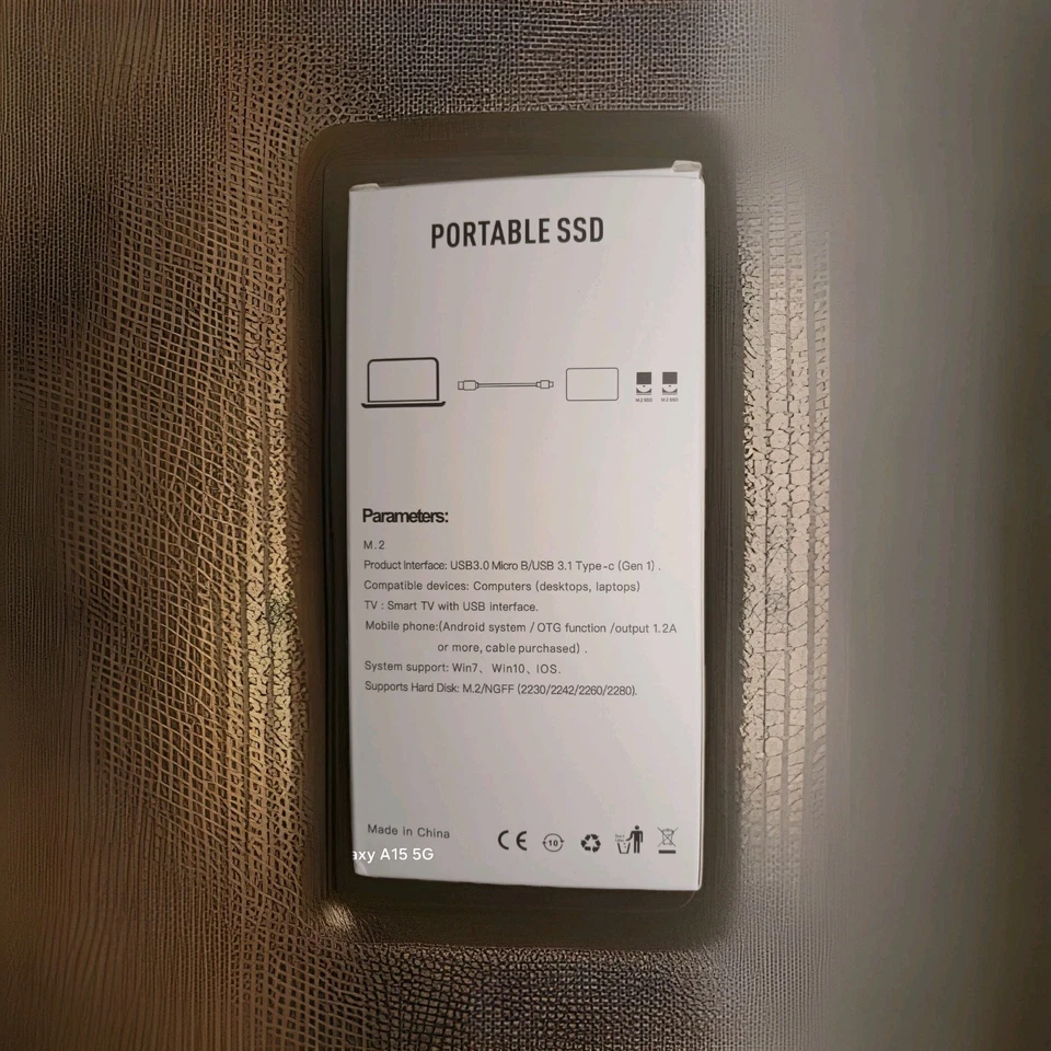 NEU'16TB 128TB Portabel SSD M.2 Hard Drive Emclosure USB 3.1. Type-c (Geb 1) M.2 - Bild 2 von 4