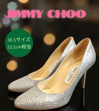 Con Caja y Bolsa Jimmy Choo Bombas Champagne 36.5 Plata 23.5