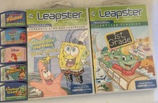 Lot of 7 LeapFrog Leapster Learning Game Cartridges Only Explorer Math Reading