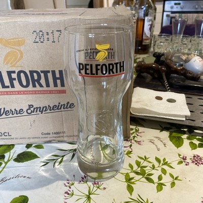 Pelforth Pelican French Beer Glass 50cl PINT Brasserie Dans Le Nord NEW