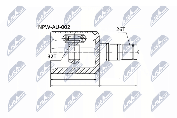 NTY Gelenksatz, Antriebswelle NPW-AU-002-image