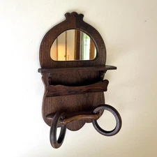 Vintage Rustic Hanging Shaving Mirror