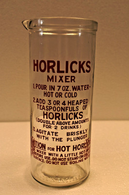 Vintage Horlicks Mixer Glass England Advertising Measuring Cup Kitchenalia Old''R