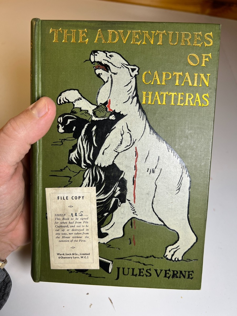 洋書 MiIIeMiglia1997 1910 Jules Verne ADVENTURES OF CAPTAIN HATTERAS Ward Lock FILE