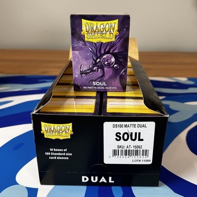 Dual Matte Soul Case Display Dragon Shield Standard Size Sleeves - 10 Packs