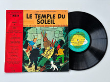 Disque vinyl 25 cm " LE TEMPLE DU SOLEIL "  HERGE  TINTIN  Pathé