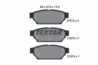 Textar Bremsbelagsatz, Scheibenbremse 2187202 FüR Mitsubishi Proton