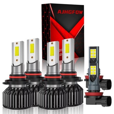 For Nissan Quest 2004-2009 6000K White 6X LED Headlight & Fog Light Bulbs Combo